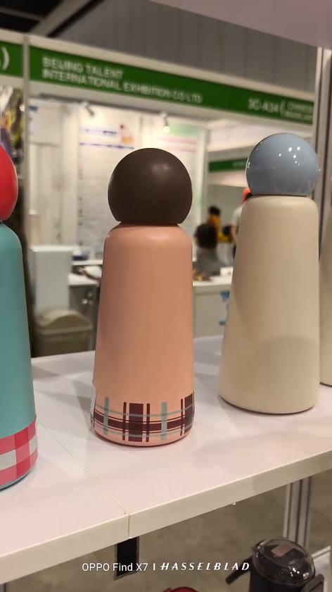 TI-1174 Vacuum Insulated Flask live sample at Hong Kong MEGA SHOW Booth 3C-B37