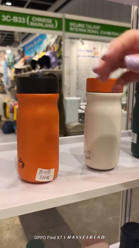 TI-1195 Portable Vacuum Thermos live sample at Hong Kong MEGA SHOW Booth 3C-B37