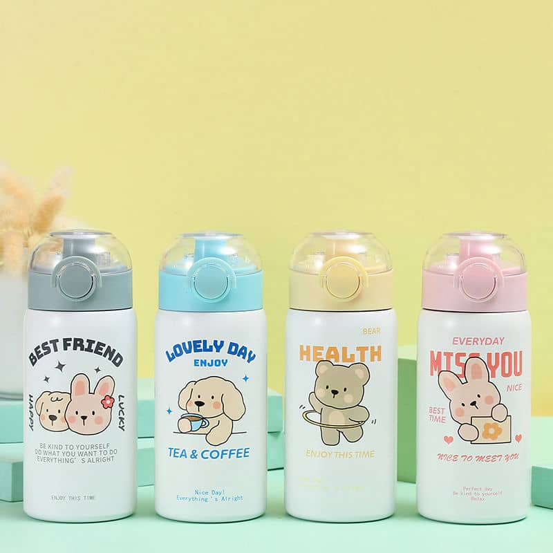 TI-1132 Cute Mini Pop-Lid Straw Thermos — view 2
