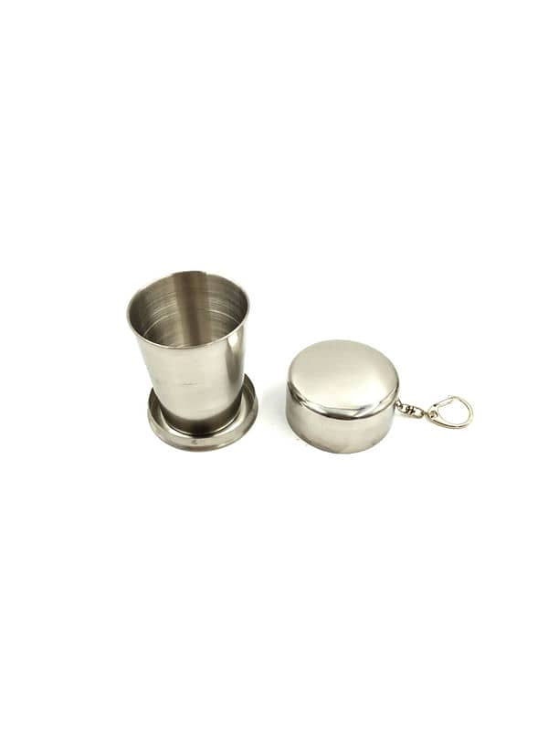 TU-1004 Stainless Folding Bottle with Clip (150ml) — view 2