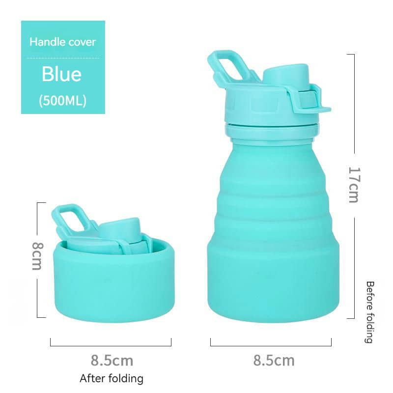 TU-1018 Silicone Folding Bottle with Clip — view 2
