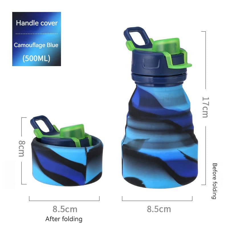 TU-1018 Silicone Folding Bottle with Clip — view 10