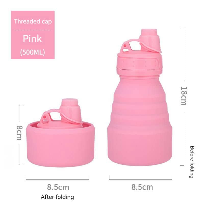 TU-1018 Silicone Folding Bottle with Clip — view 11