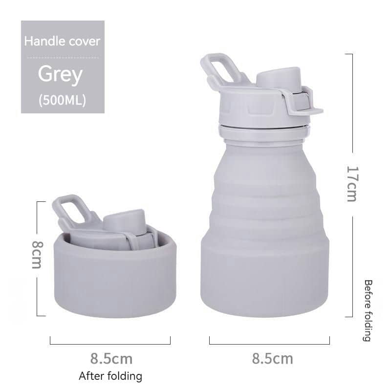 TU-1018 Silicone Folding Bottle with Clip — view 12