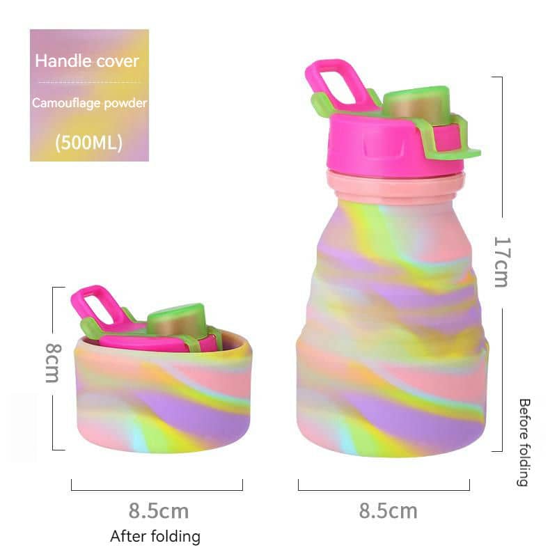 TU-1018 Silicone Folding Bottle with Clip — view 13