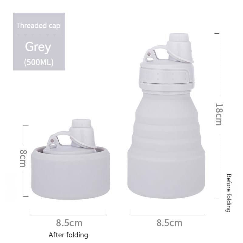 TU-1018 Silicone Folding Bottle with Clip — view 3