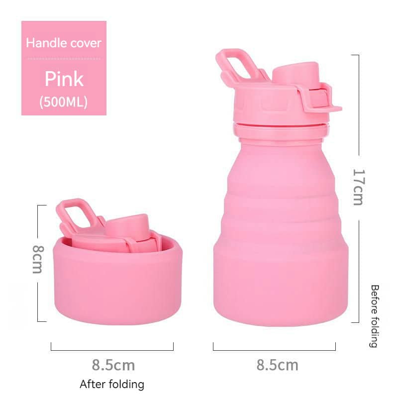TU-1018 Silicone Folding Bottle with Clip — view 5