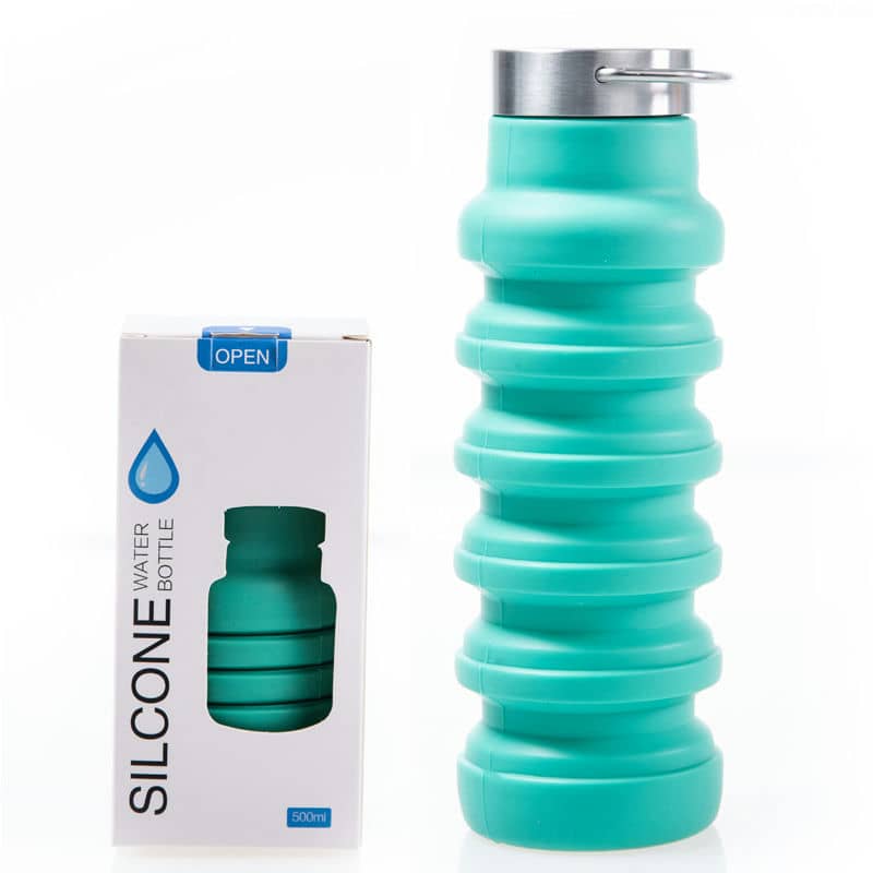 TU-1022 Silicone Folding Bottle — 3 Lid Options — view 7