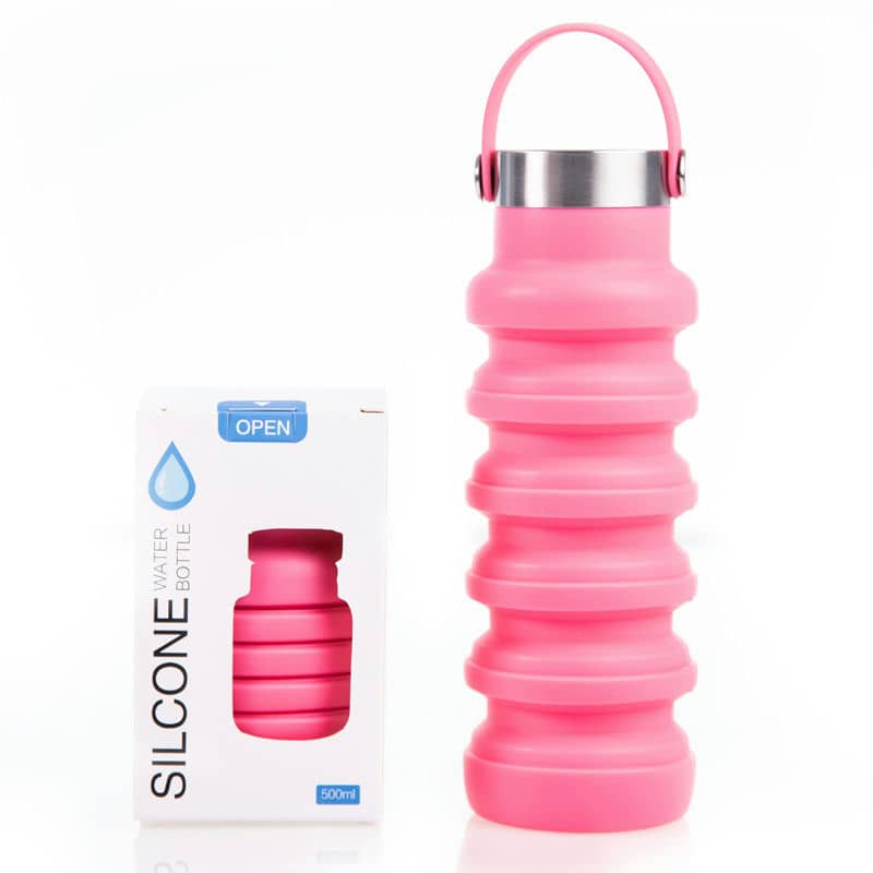 TU-1022 Silicone Folding Bottle — 3 Lid Options — view 8