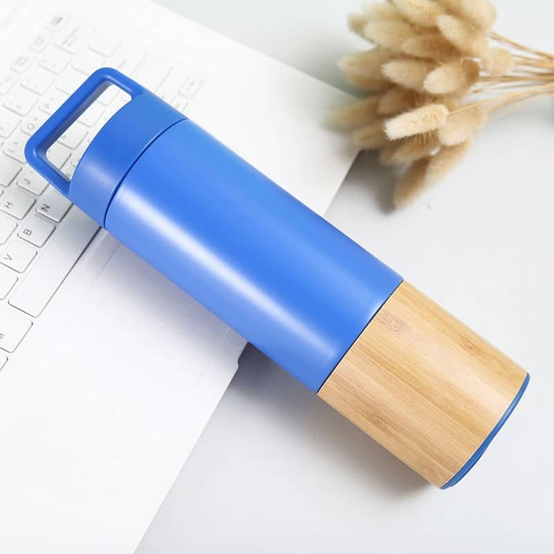 bamboo bottom vacuum flask handle tx 1016 — view 5