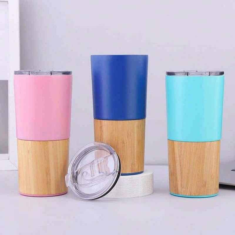 bamboo bottom vacuum tumbler 20oz tx 1014 — view 4