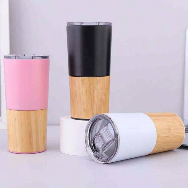 bamboo bottom vacuum tumbler 20oz tx 1014 — view 5