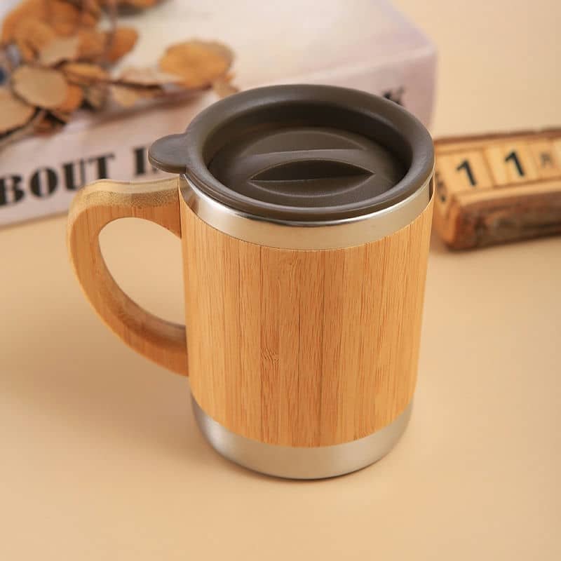 bamboo shell office mug handle tx 1011 — view 2