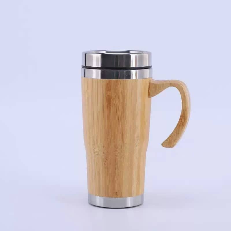 Bamboo Travel Mug with Handle TX-1019 — bamboo drinkware OEM China