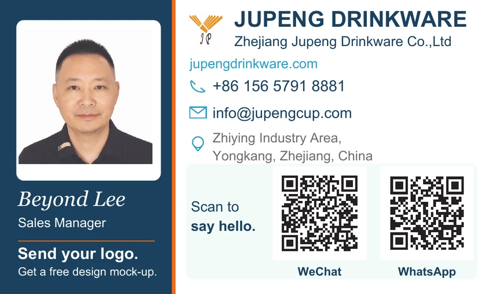 V5 business card — Beyond Lee — Zhejiang Jupeng Drinkware Co.,Ltd