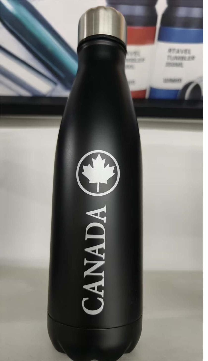 Silver silk-screen private-label branding