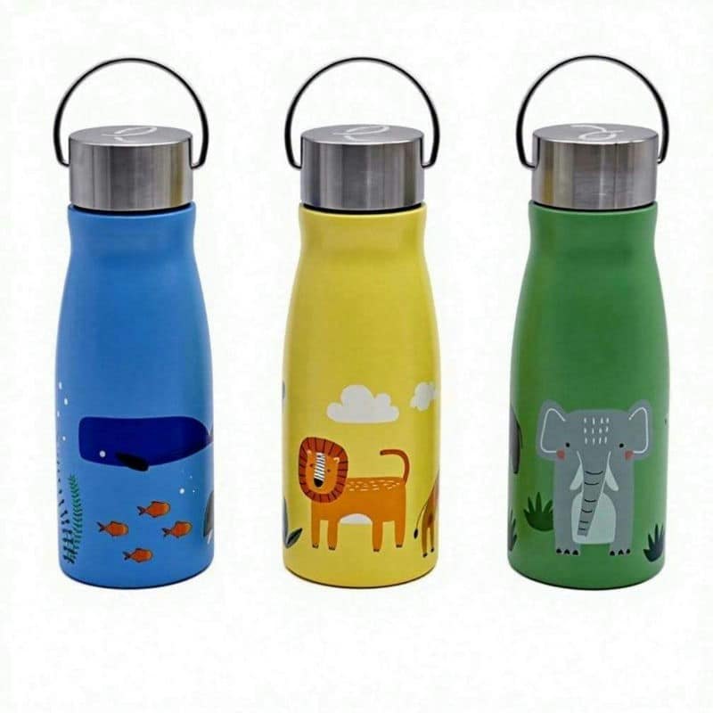 TA-1081 500 ml Handled Single-Wall Kids Bottle