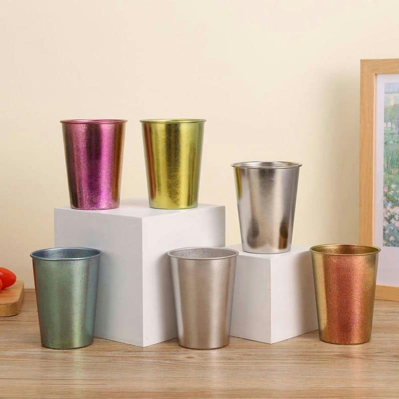 TN-1007 pure titanium single-wall cup, 350 ml