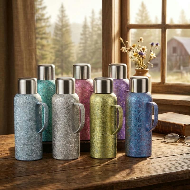 TN-1010 pure titanium double-wall vacuum, handle, 1000 ml
