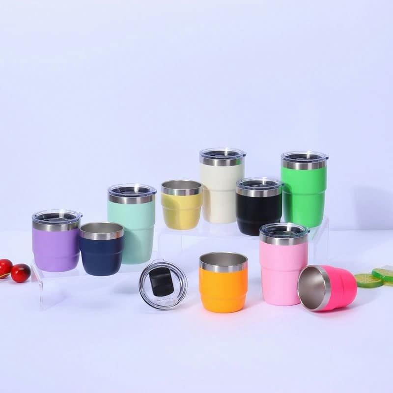 TI-1210 4 / 6 / 8 oz Macaron Travel Coffee Mug