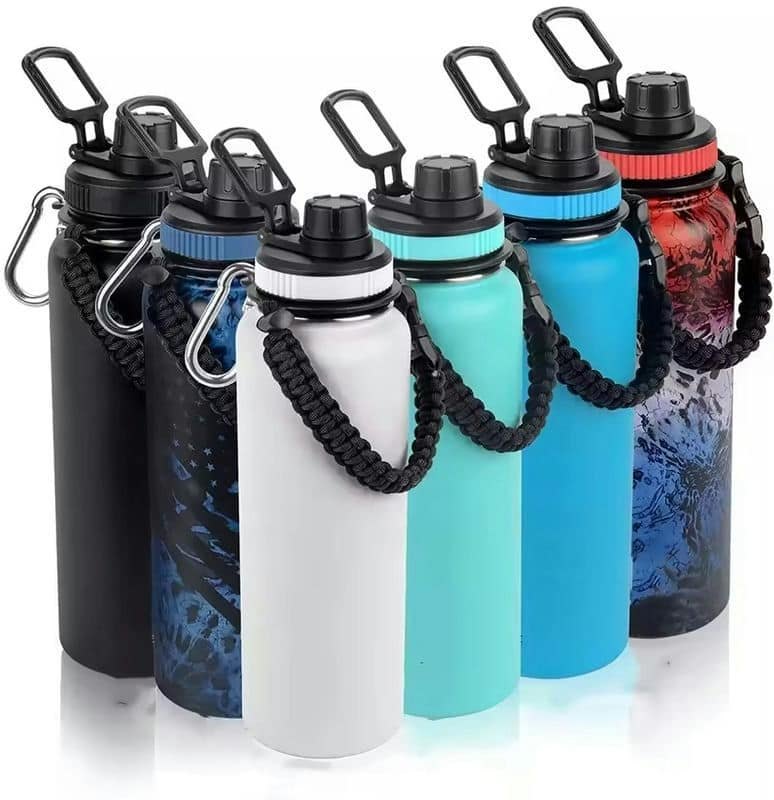 TI-1214 40oz Handled Double-Wall Vacuum Flask