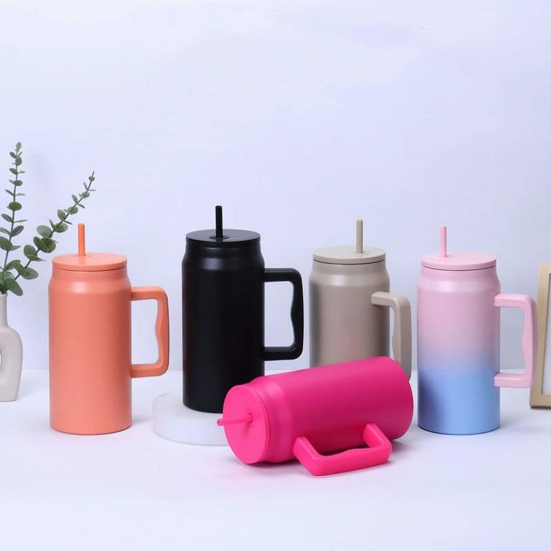 TI-1189 50oz Handled Double-Wall Vacuum Flask